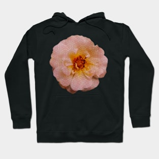 Pink orange geometric patterned flower Hoodie